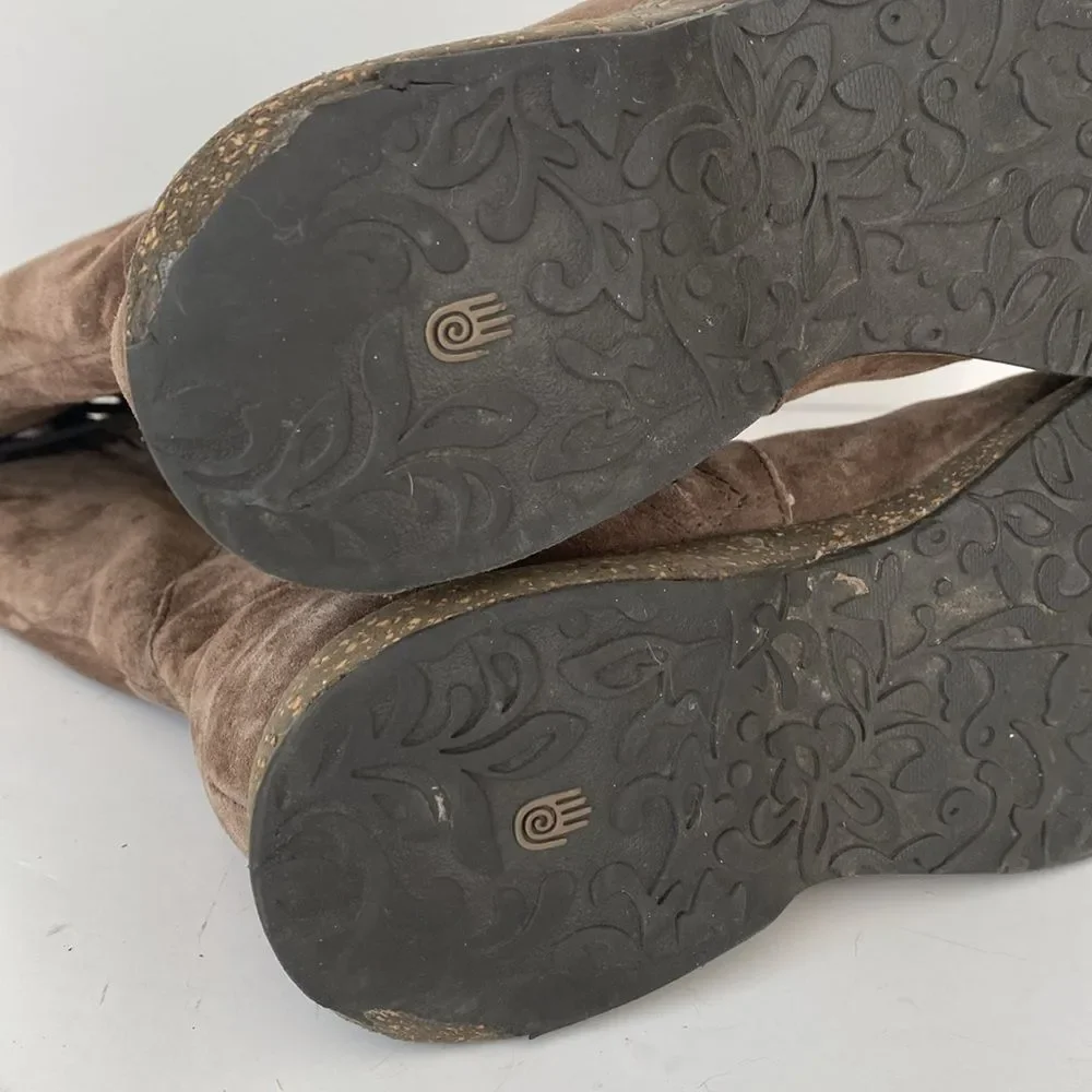 Teva Brown Boots Suede Finish Lined sz 8 Comfortable Boho CottageCore Urban Chic
